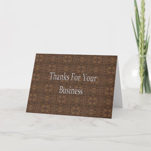 Thanks For Your Business Card (Front)
