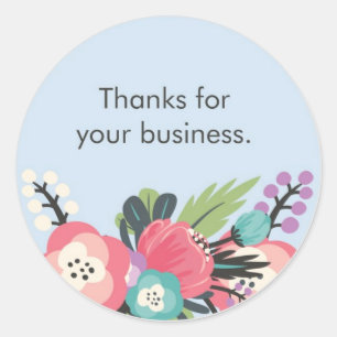Thanks For Your Business Classic Round Sticker