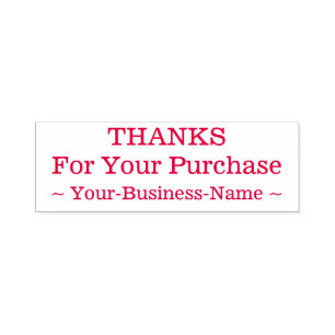 "THANKS For Your Purchase" Small Business Stamp