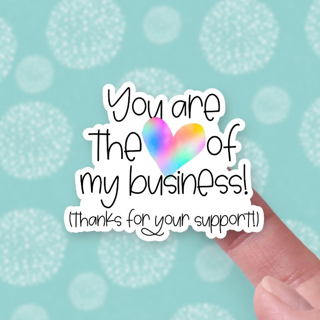 Thanks for Your Support Rainbow Heart Business (Creator Uploaded)