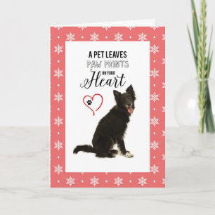 Thanks from Dog Walker Christmas Thank You Card