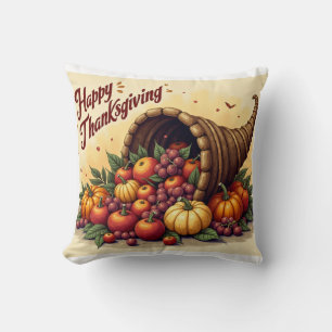Thanks giving cornucopy cushion