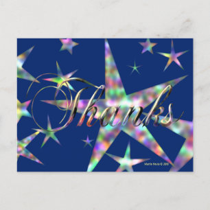 Thanks in Blue   Blue Beach Song™ Postcard