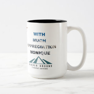 Thanks Janine Two-Tone Coffee Mug