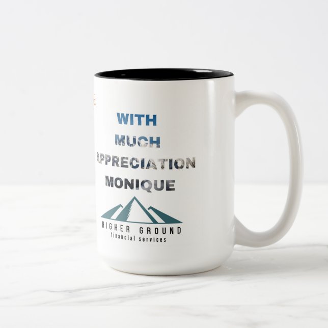 Thanks Janine Two-Tone Coffee Mug (Right)