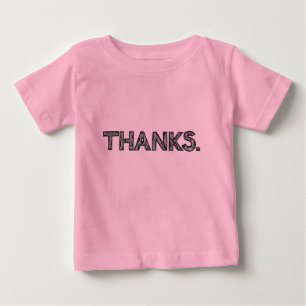 THANKS Kid's T-Shirt Customisable