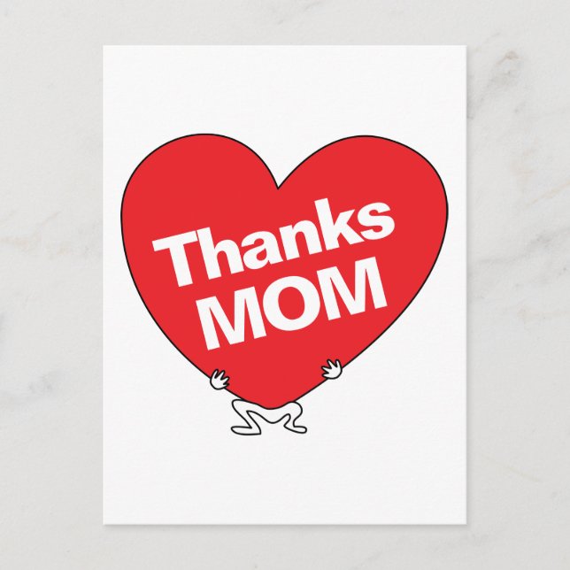 Thanks MOM Postcard (Front)