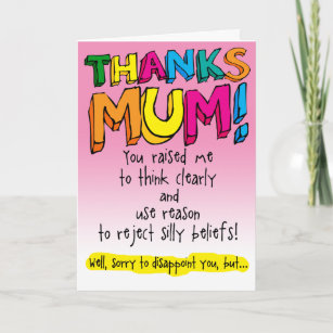 THANKS MUM! Mother's Day - Thank You Card