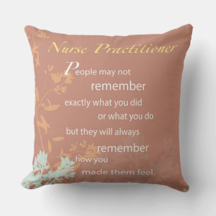 Thanks Nurse Practitioner, Brown Cushion
