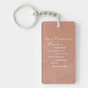 Thanks Nurse Practitioner, Brown Key Ring