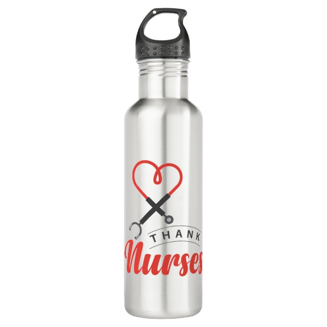 Thanks Nurses 710 Ml Water Bottle (Front)
