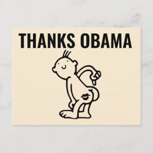 THANKS OBAMA Funny Postcards