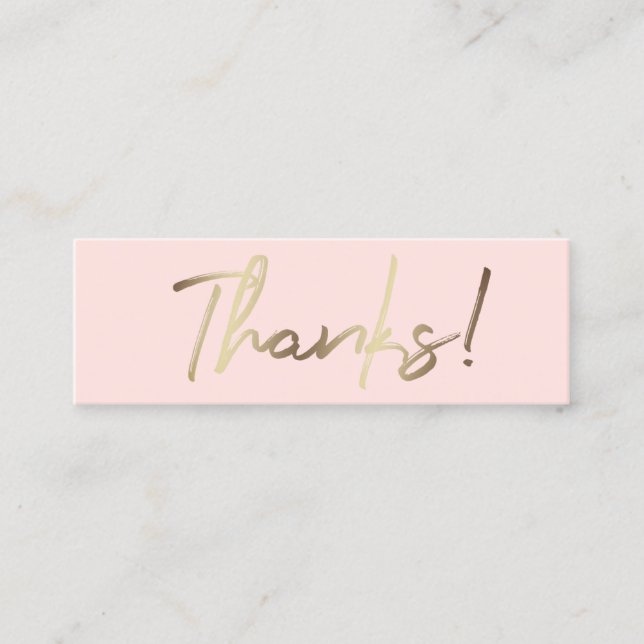 • thanks pink background discount card (Front)