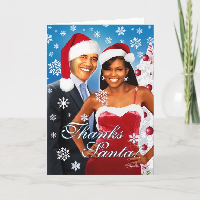 Thanks, Santa! Greeting Card (Front)