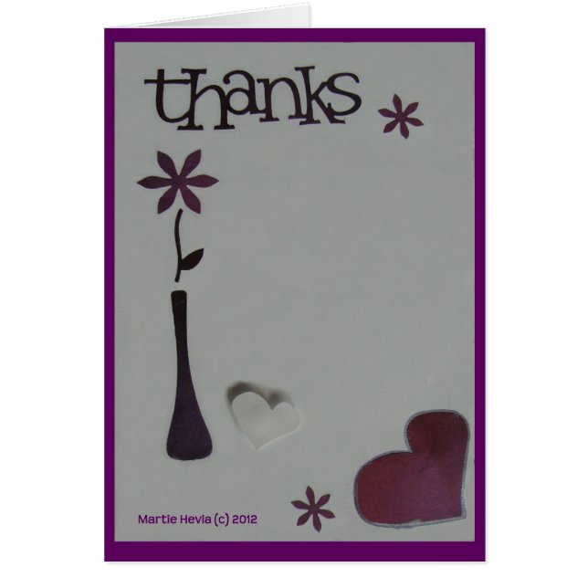 Thanks - Scrapbook Card (Front)