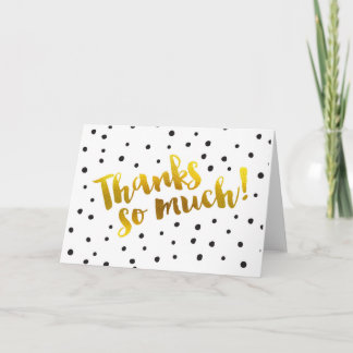 Thanks So Much - Dotted Greeting Card