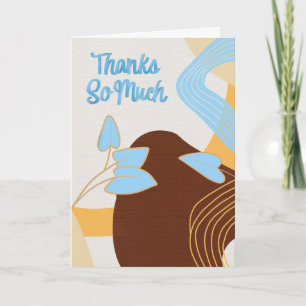 Thanks So Much – Modern Retro Appreciation Card