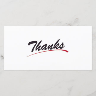 Thanks Thank You Card
