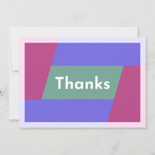 "Thanks" Thank You Card
