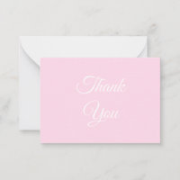 Thanks, Thank you, light pink classic elegant