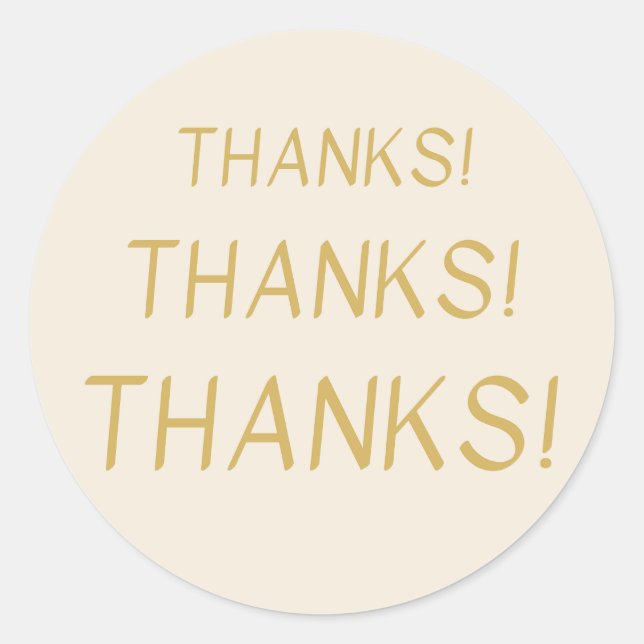 Thanks! Thank you sticker (Front)