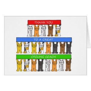 Thanks to Cycling Coach Cartoon Cats