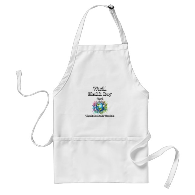 Thanks to Health Warriors. World Health Day Standard Apron (Front)