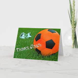 Thanks to Soccer Coach! Thank You Card