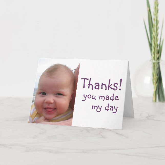 Thanks to you! thank you card (Front)