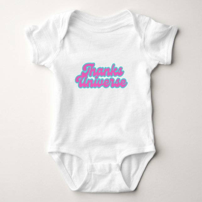 Thanks Universe Baby Outfit Baby Bodysuit (Front)