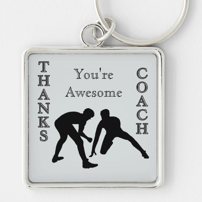 Thanks Wrestling Coach Keychains (Front)