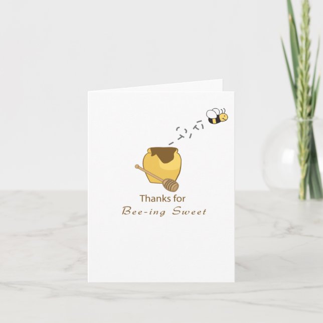 Thanks You Bee Card (Front)