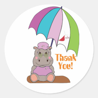 Thanks You Classic Round Sticker