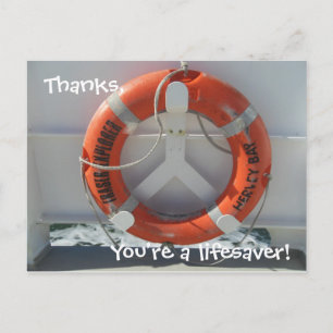 Thanks, You're a lifesaver! Postcard