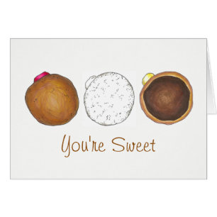 Thanks You're Sweet Filled Jelly Doughnut Doughnut