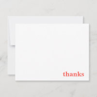Thanks You're The Best in Coral