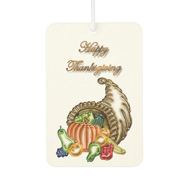 Thanksgiving #1 car air freshener (Front)