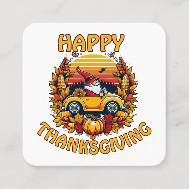 Thanksgiving 2023  square business card (Front)