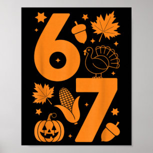 Thanksgiving 67 Shirt – Fall Turkey Poster