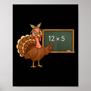 Thanksgiving 67 Teacher Six Seven Meme Turkey Day  Poster
