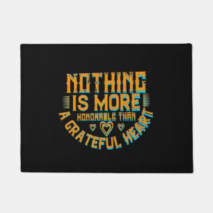 Thanksgiving - A Grateful Heart Is Honorable Doormat