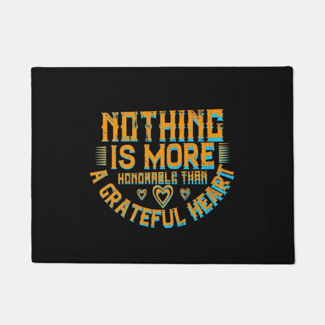 Thanksgiving - A Grateful Heart Is Honorable Doormat (Front)