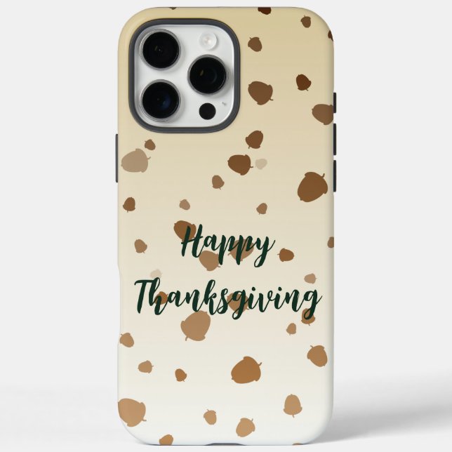 Thanksgiving Acorns Case-Mate iPhone Case (Back)