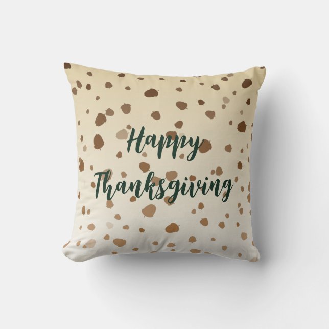 Thanksgiving Acorns Cushion (Front)