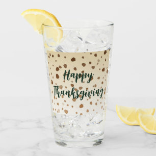 Thanksgiving Acorns Glass