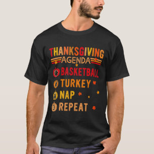 Thanksgiving Agenda Sketll Repeat Turkey Costume P T-Shirt