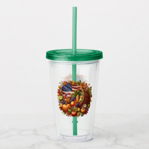 Thanksgiving/American/Turkey/Fall  Acrylic Tumbler