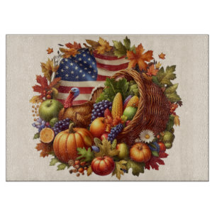 Thanksgiving/American/Turkey/Fall Cutting Board