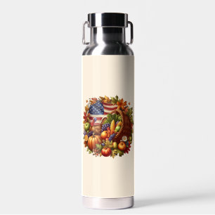 Thanksgiving/American/Turkey/Fall Water Bottle