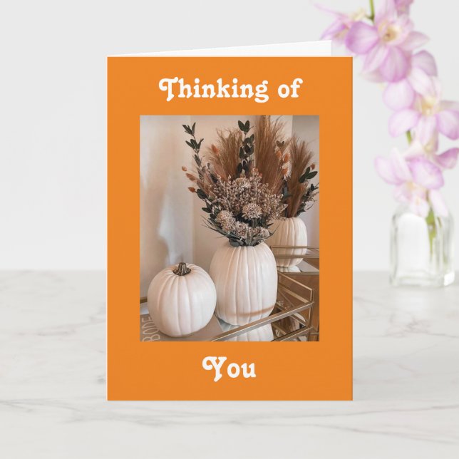 THANKSGIVING AND THINKING OF **YOU** CARD (Orchid)